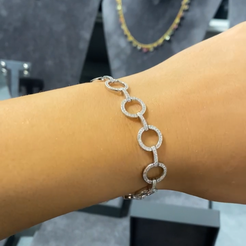 Milan Sterling Silver Loop Bracelet