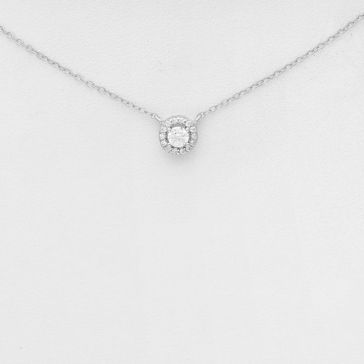 Amalfi Zircon Sterling Silver Pendant Necklace