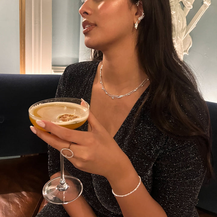 Vienne Faceted Sterling Silver Bracelet