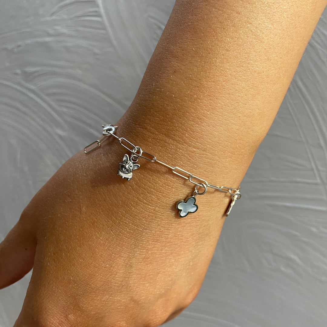 CHARMED Sterling Silver Paperclip Chain Bracelet