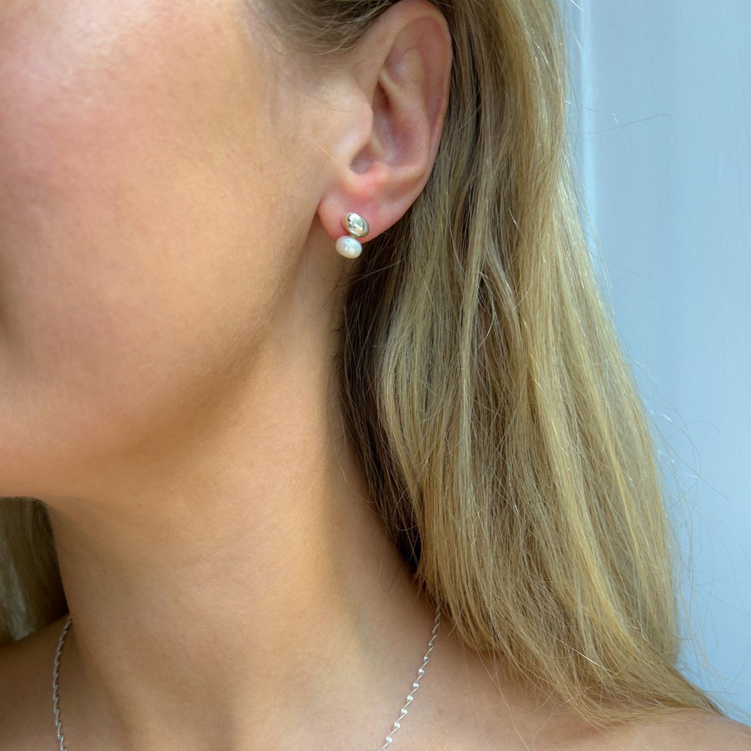 Tivoli Sterling Silver Pearl Studs