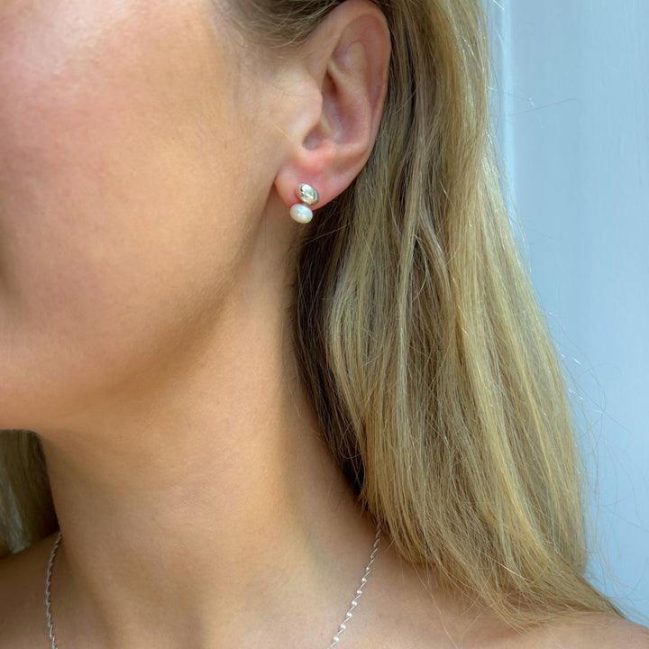 Tivoli Sterling Silver Pearl Studs