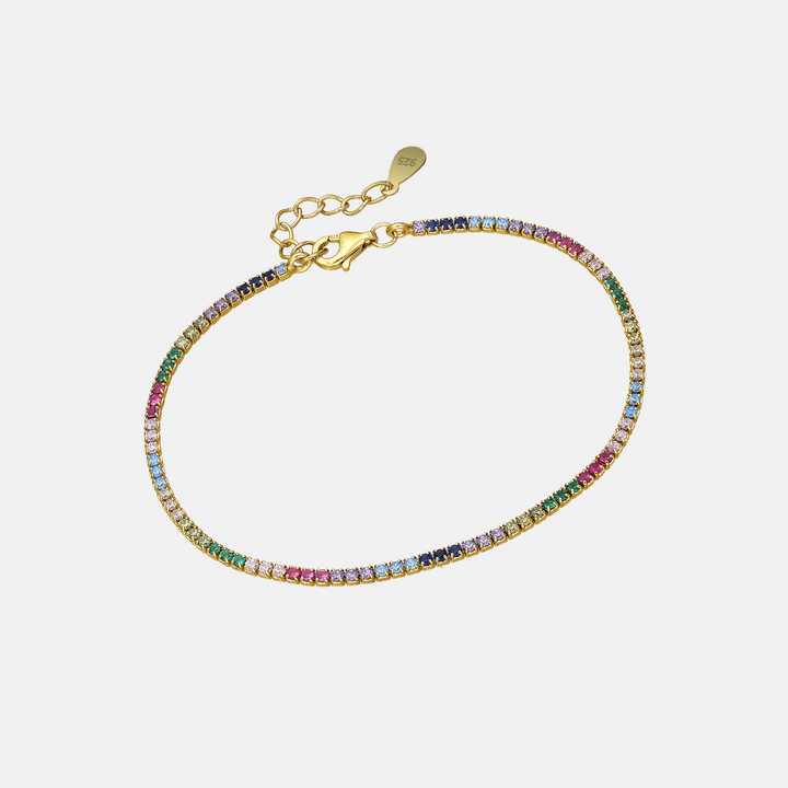 Dainty Zircon Tennis Bracelets - Sterling Silver | 18ct Gold Plated Sterling Silver