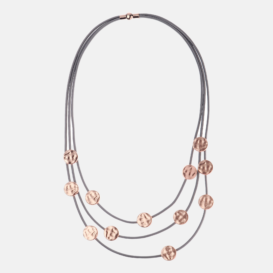 Andrea Grey & Rose Gold Necklace