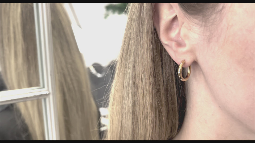 Millie Gold Chunky Hoop Earrings