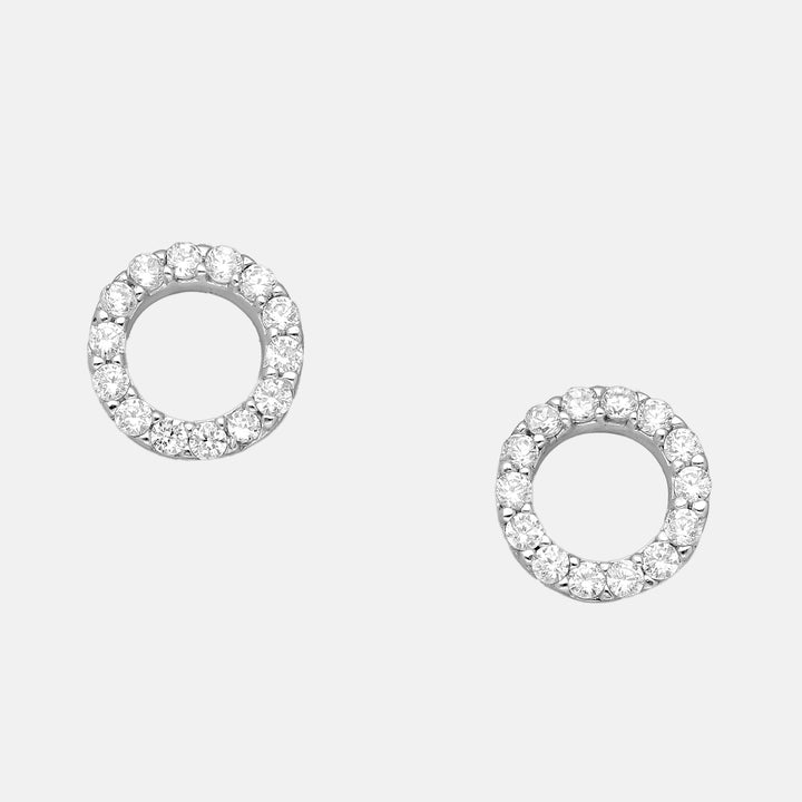 Aspen Halo Stud Earrings - Sterling Silver | 18ct Gold Plated Sterling Silver