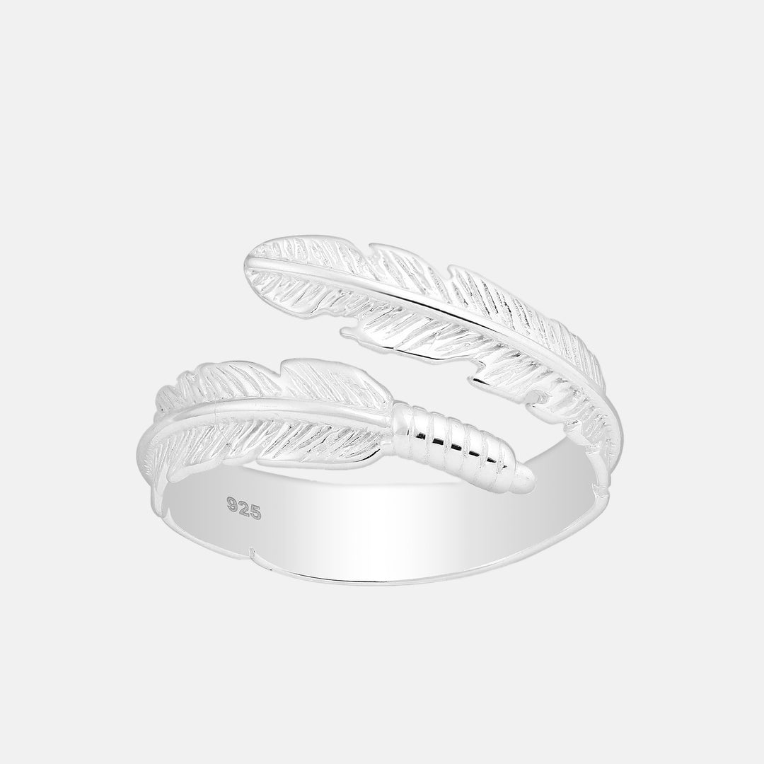 Hendrix Feather Wrap Ring