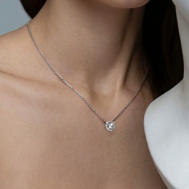 Amalfi Zircon Sterling Silver Pendant Necklace