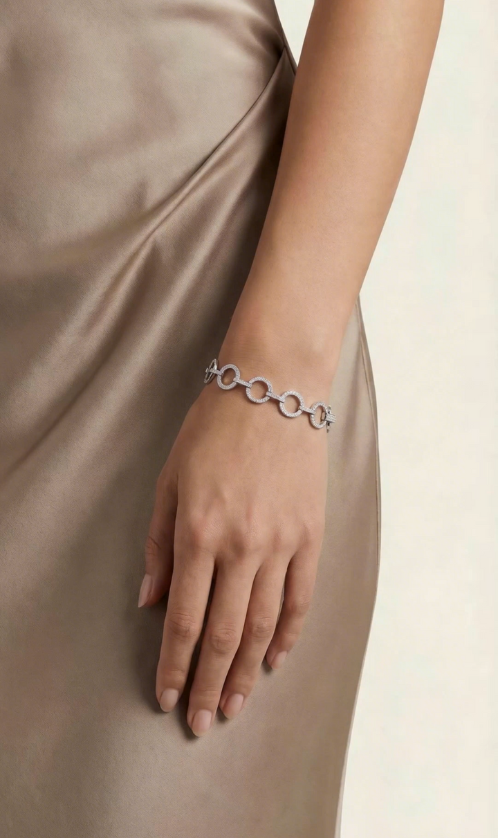 Milan Sterling Silver Loop Bracelet