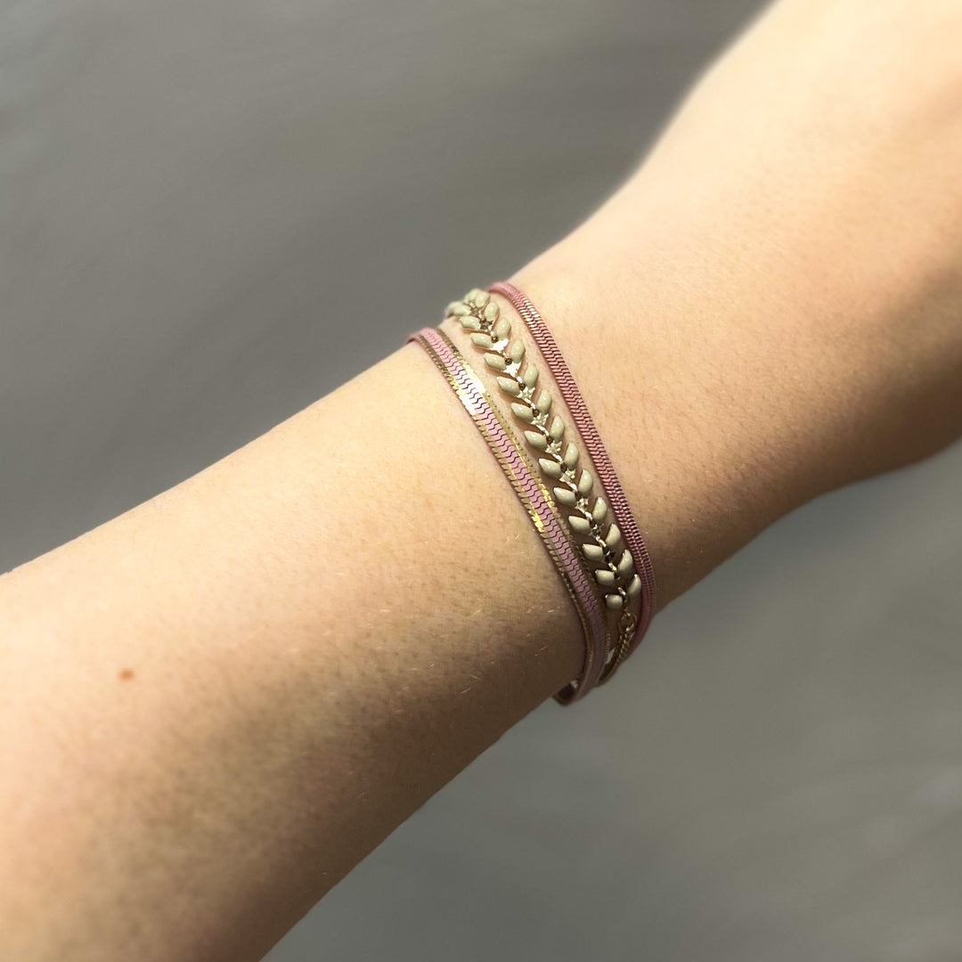 Abi Triple Chain Magnetic Bracelets