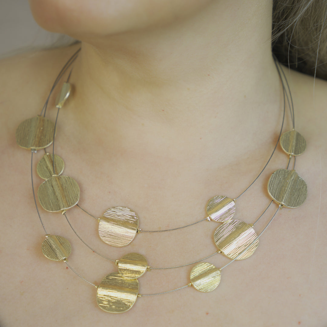 Statement Coin Necklace - Gold