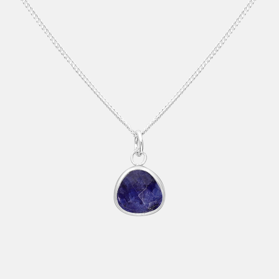 Nuala Stone .925 Pendant Necklaces - Moonstone | Labradorite | Lapis Lazuli | Black Onyx | Malachite | Amethyst