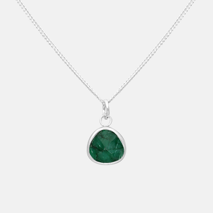Nuala Stone .925 Pendant Necklaces - Moonstone | Labradorite | Lapis Lazuli | Black Onyx | Malachite | Amethyst