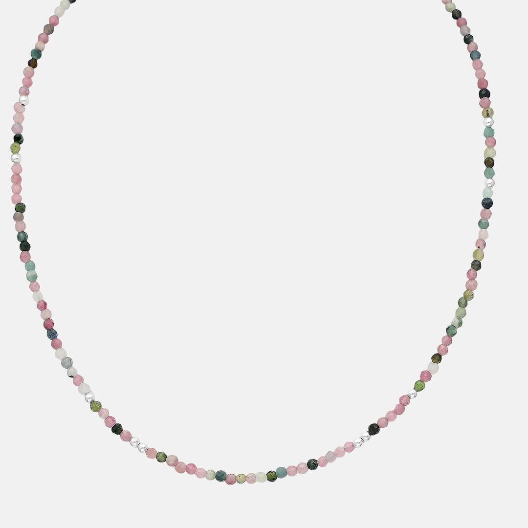 Sia Stone Choker Necklaces - Black Onyx | Chrysocolla | Howlite | Fresh Water Pearl | Tourmaline | Turquoise