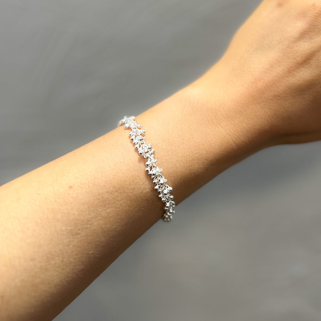 Theron Sterling Silver Ball Bracelet