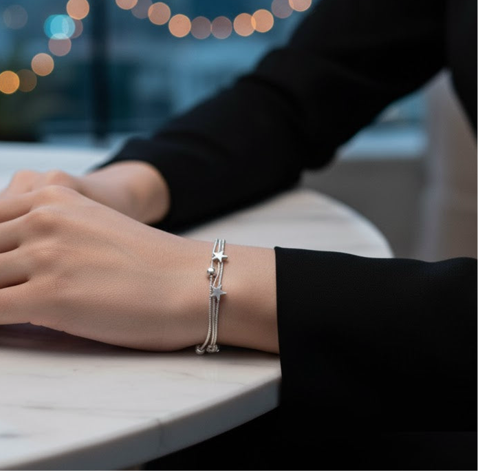 Sierra Stars .925 Sterling Silver Snake-Chain Bracelet