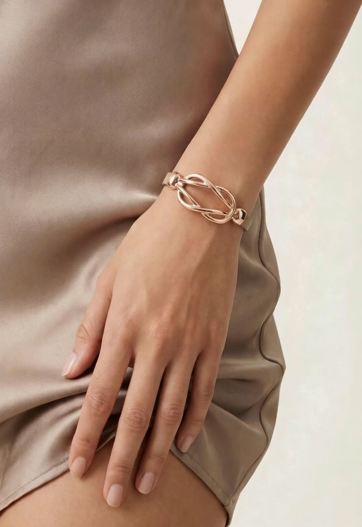Provence Leather Bracelet - Silver | Rose Gold