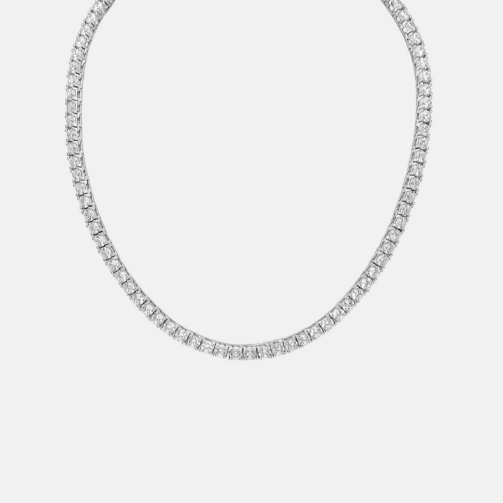 Sterling Silver Tennis Necklace
