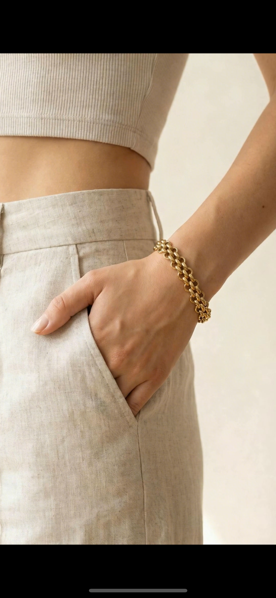 Ibiza Gold Chain Bracelet