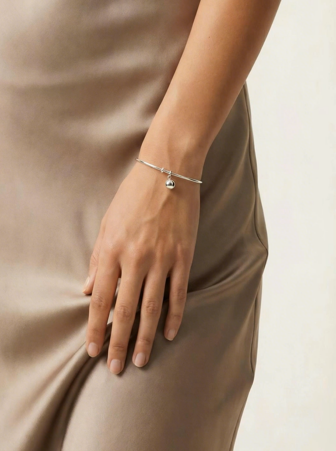 Sterling Silver Ball Cuff