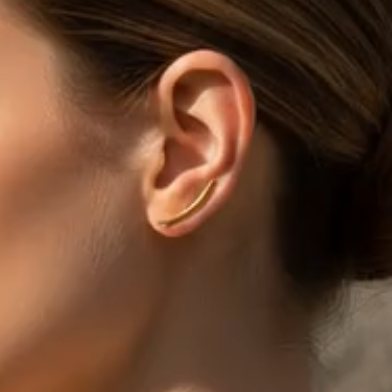 Erykah Ear Climber Earrings - Sterling Silver | 18ct Gold Plated Sterling Silver