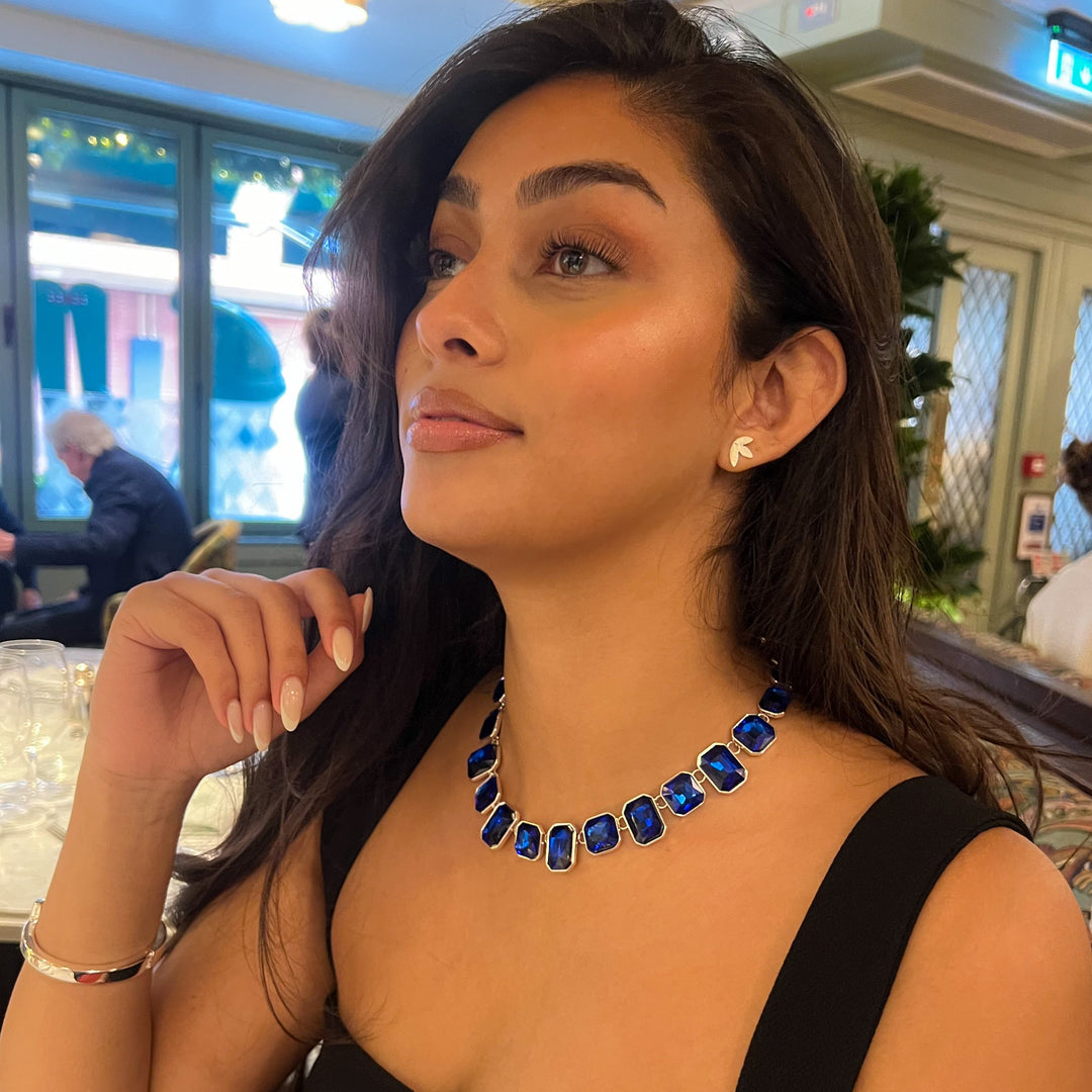 Chelsea Gems Necklace - Royal Blue | Blush Pink | Sage Green