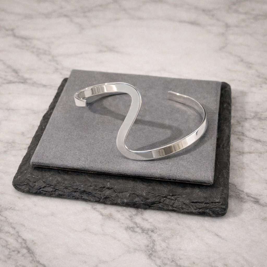 Lima Sterling Silver Wave Cuff