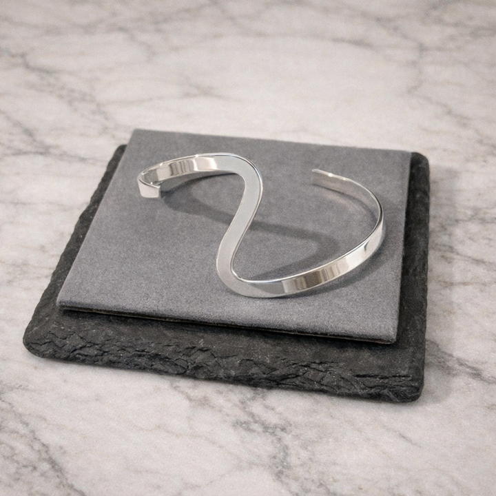 Lima Sterling Silver Wave Cuff