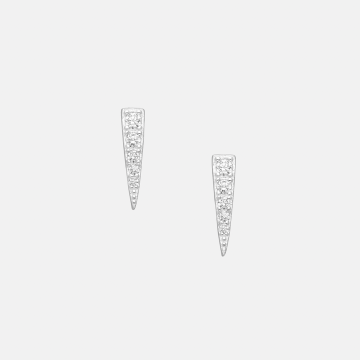 Icicle Sterling Silver Studs