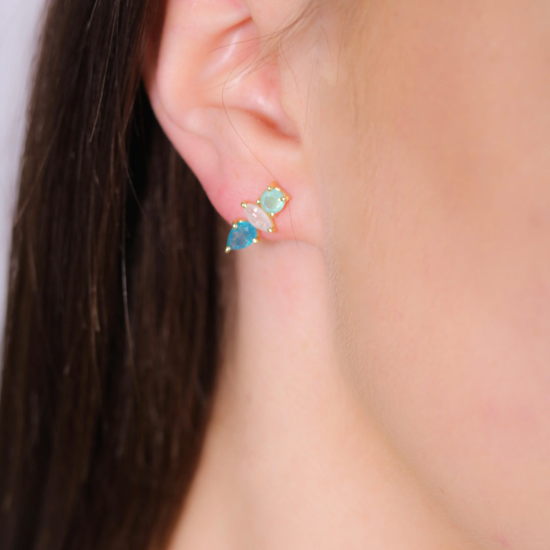 Jade & Chalcedony Adria Gemstone Earrings