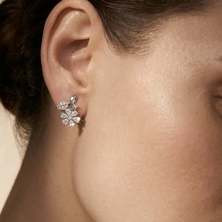 Blossom Sterling Silver Stud Earrings