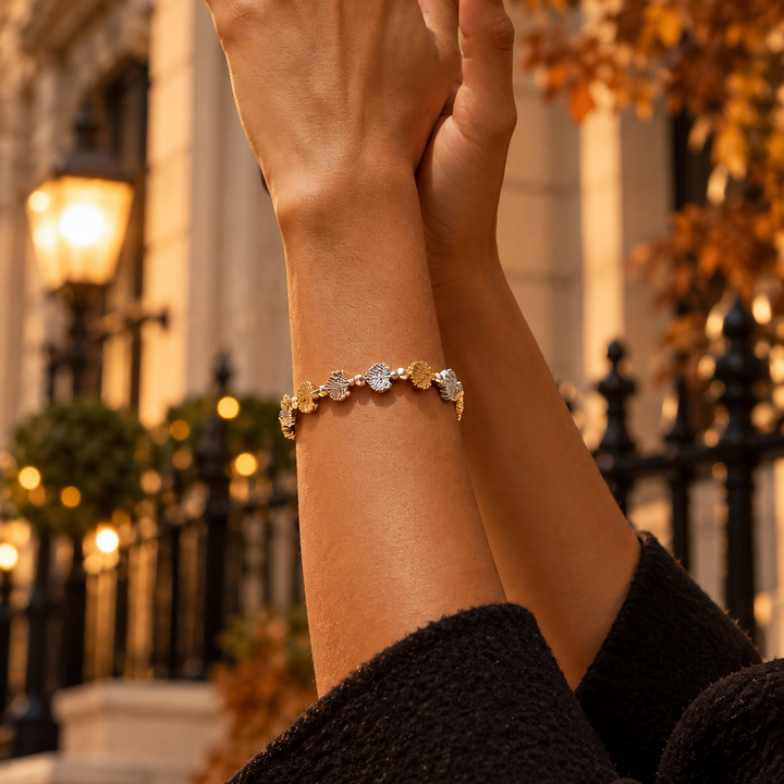 Mixed Metal Tree Bracelet