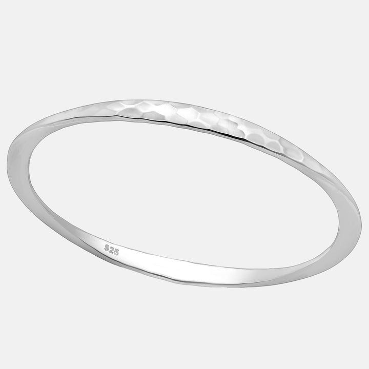 Namibia Hammered Sterling Silver Bangle