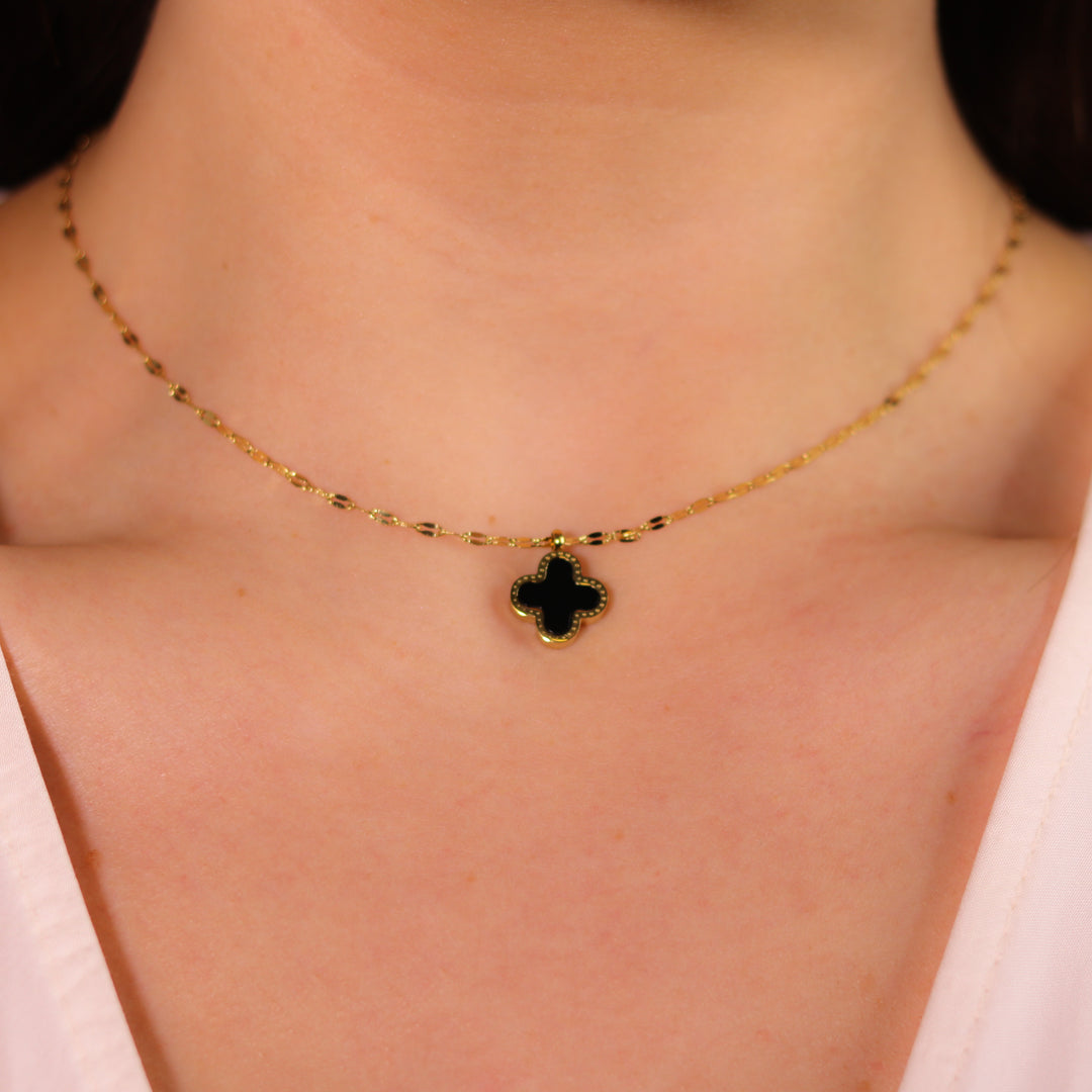 Lani Reversible Clover Pendant Necklace