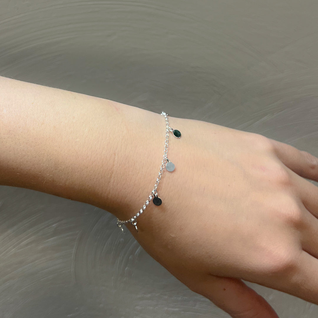 Silver Coins Sterling Silver Bracelet