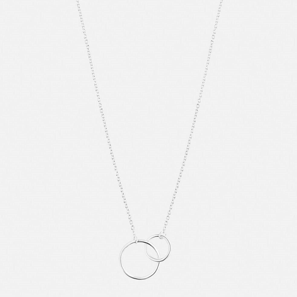 Interlocking Rings .925 Pendant Necklace
