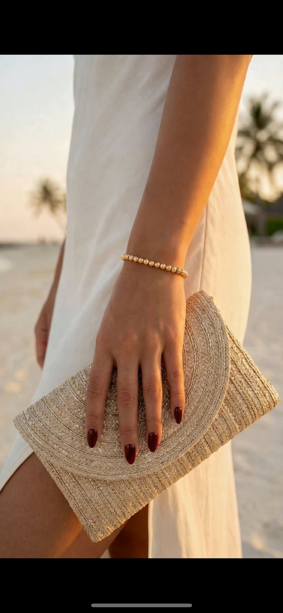 Phoebe Textured Ball Slide Bracelet - Gold | Silver | Mixed Metals