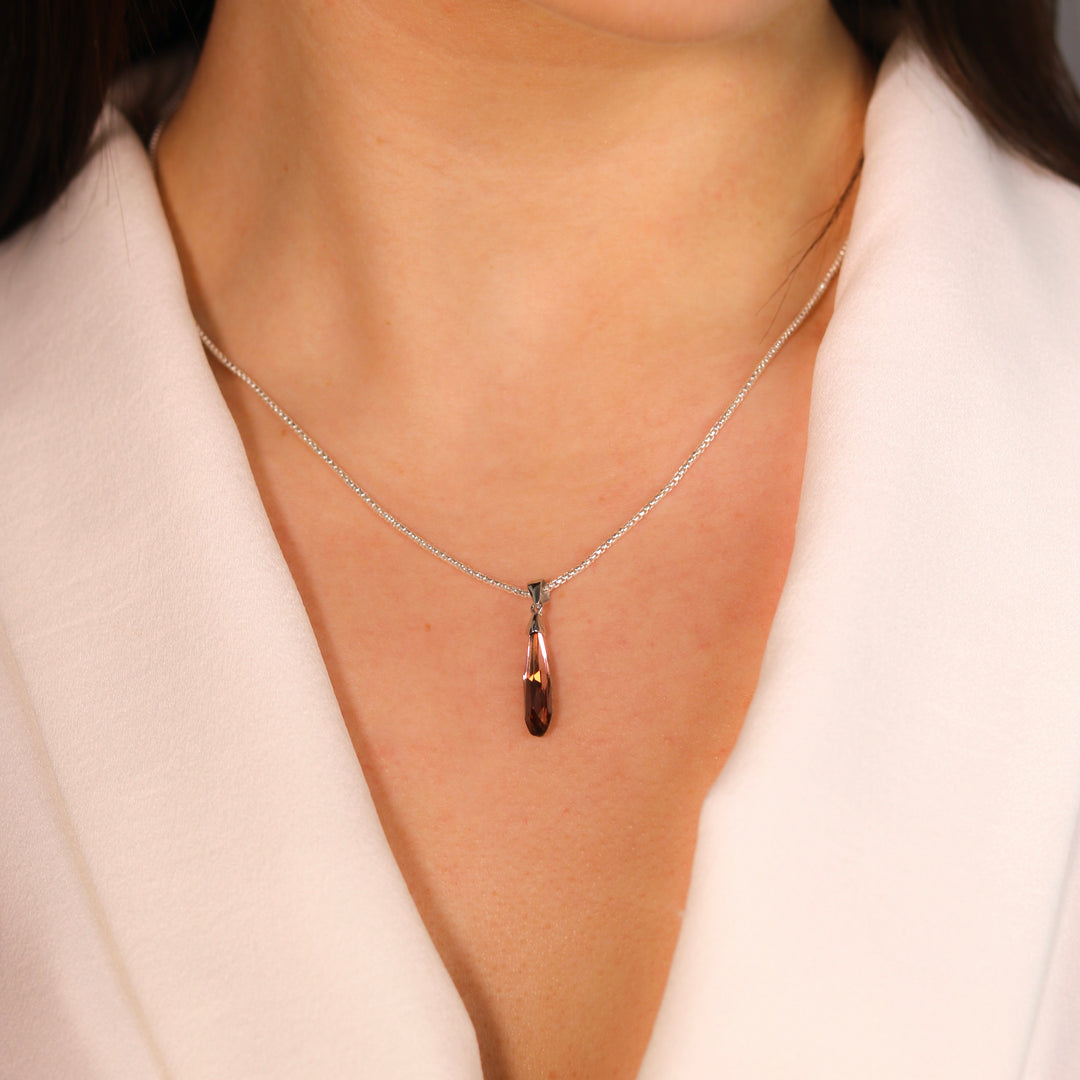 Sidra Rose Crystal Swarovski Pendant & Chain Necklace
