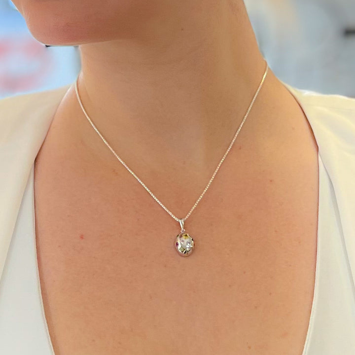 Fabergé Colourful Stones Sterling Silver Necklace