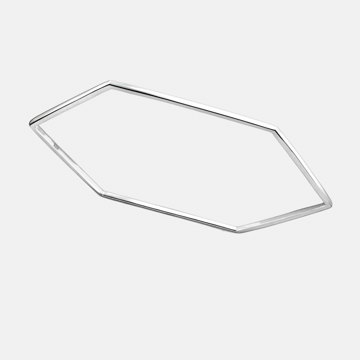 Geo Sterling Silver Bangles  - Square | Hexagonal