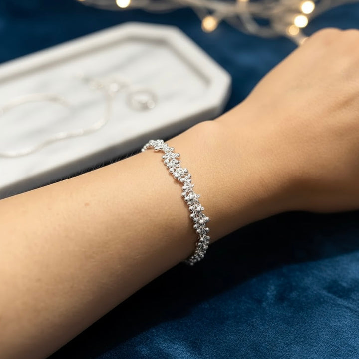 Theron Sterling Silver Ball Bracelet