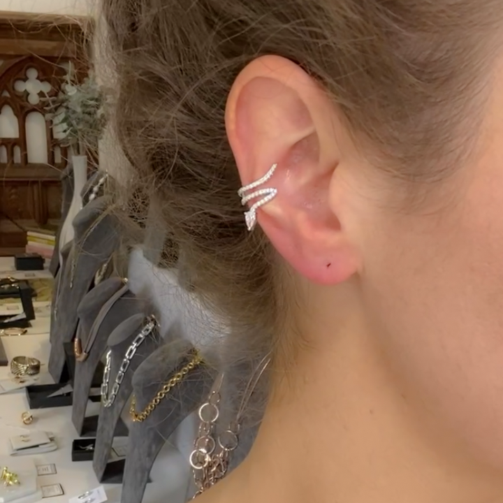 Lina Snake Ear Cuff Earrings