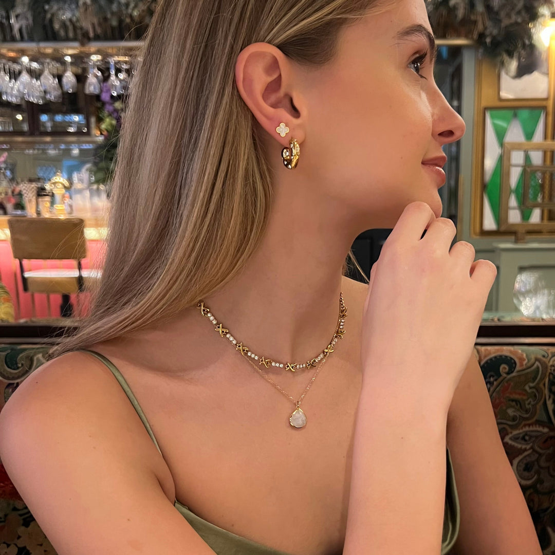 XO Gold Plated Steel Necklace
