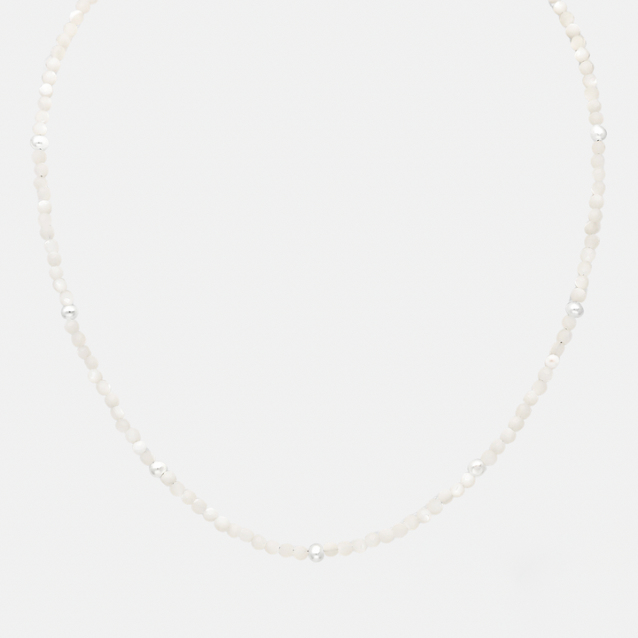 Sia Stone Choker Necklaces - Black Onyx | Chrysocolla | Howlite | Fresh Water Pearl | Tourmaline | Turquoise