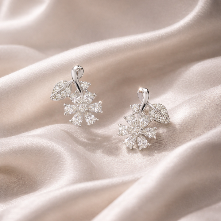 Blossom Sterling Silver Stud Earrings