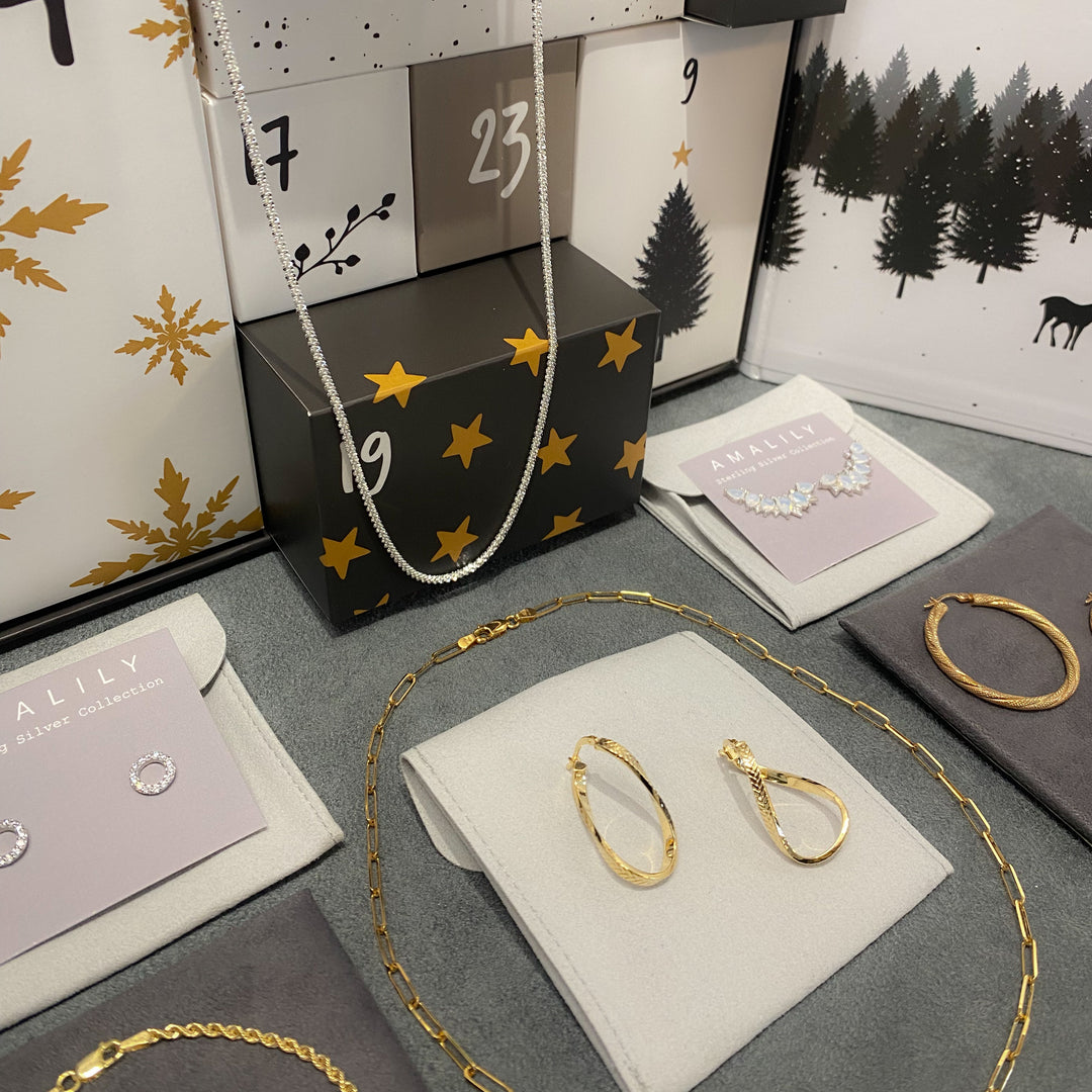 Sterling Silver & 9ct Gold Advent Calendar