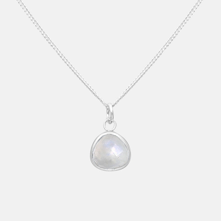 Nuala Stone .925 Pendant Necklaces - Moonstone | Labradorite | Lapis Lazuli | Black Onyx | Malachite | Amethyst