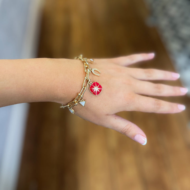 Venega Charm Bracelets - Red Star | Blue Hand | Green Flower