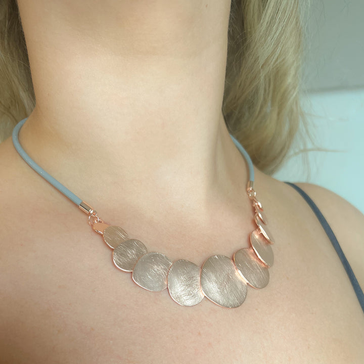 Pebble Rose Gold Zoe Necklace
