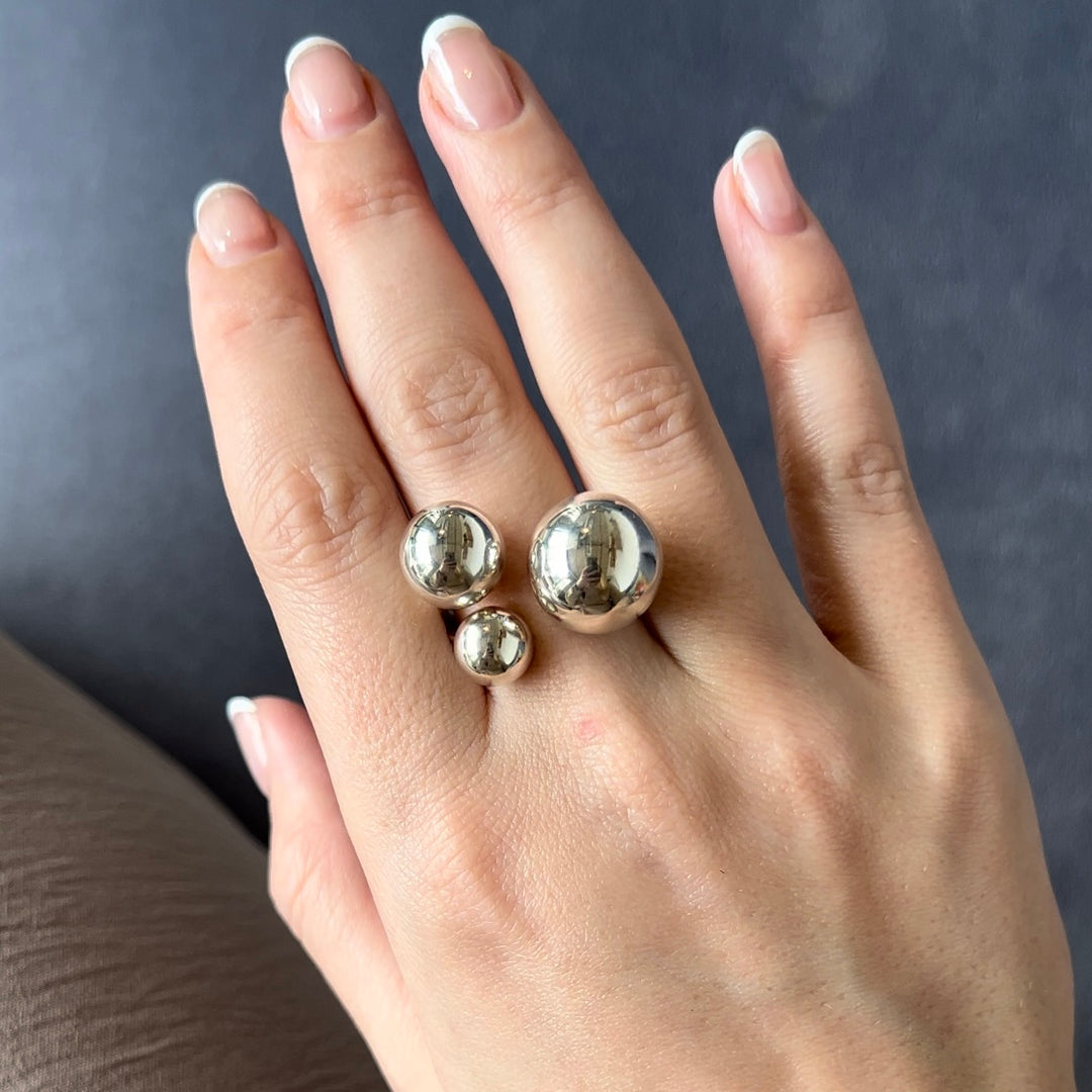 Bubble .925 Cluster Ring